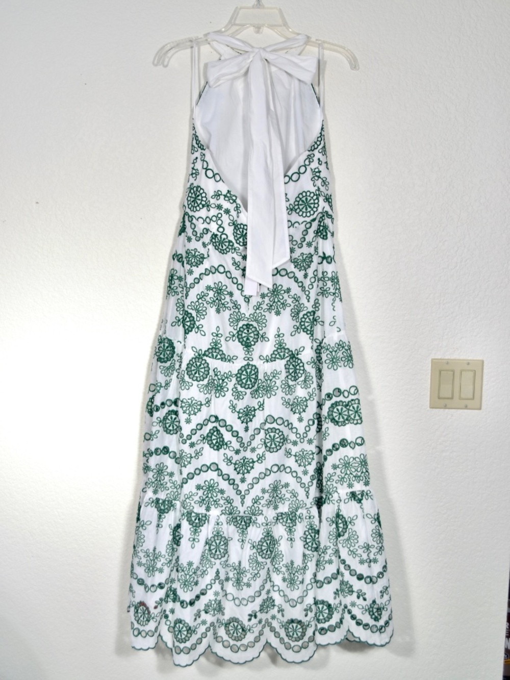 NWT Milly Hayden Green and White Halter-Size 10 - Picture 5 of 13